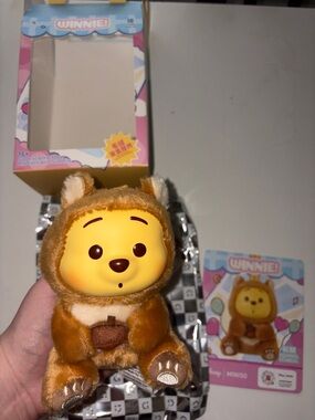 Trendy Brand New Miniso Disney Winnie! Plush Pendant Keychain- Squirrel🔥